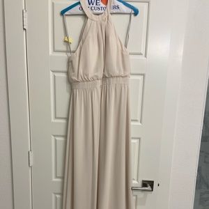 Champagne bridesmaid dress